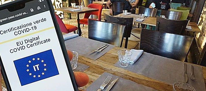 green pass in bar e ristoranti multe